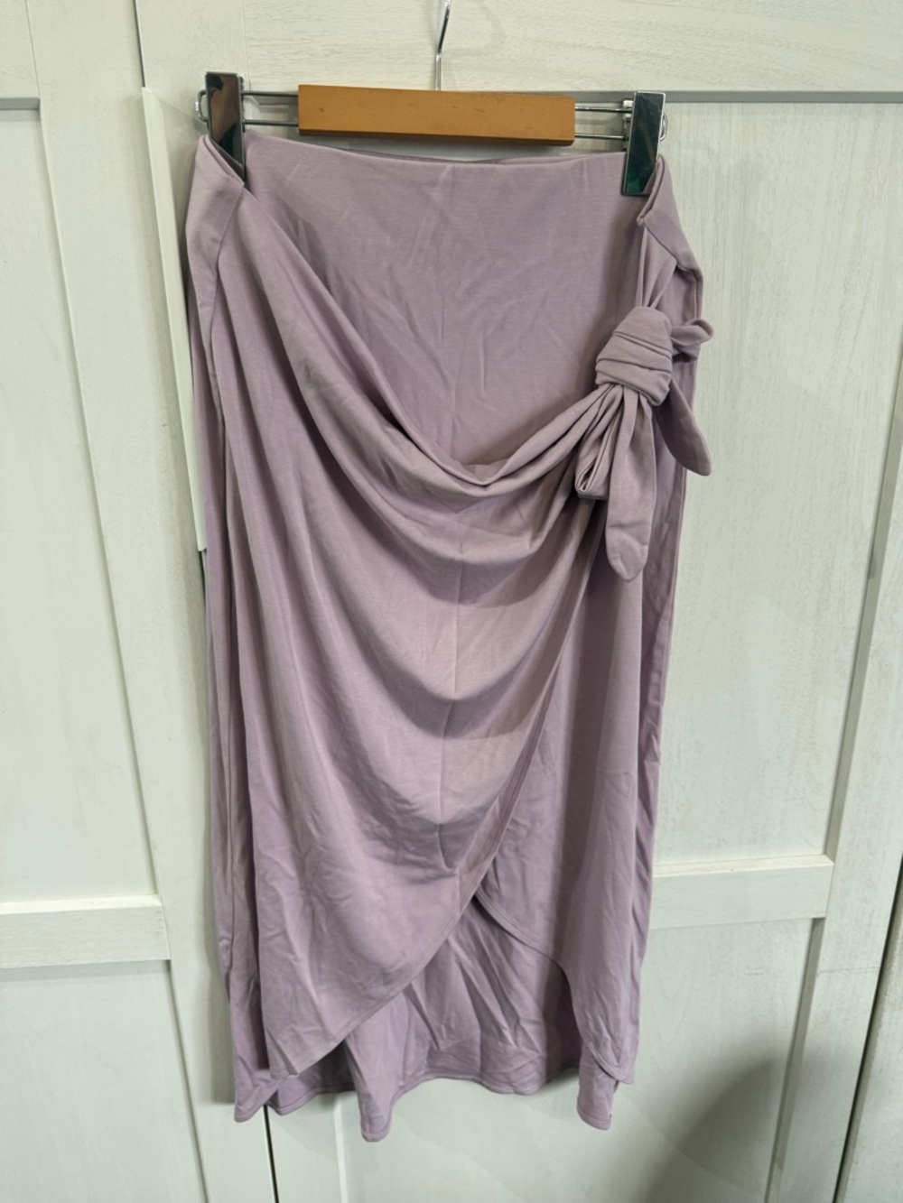 Wilfred Lilac Wrap High-Low Skirt